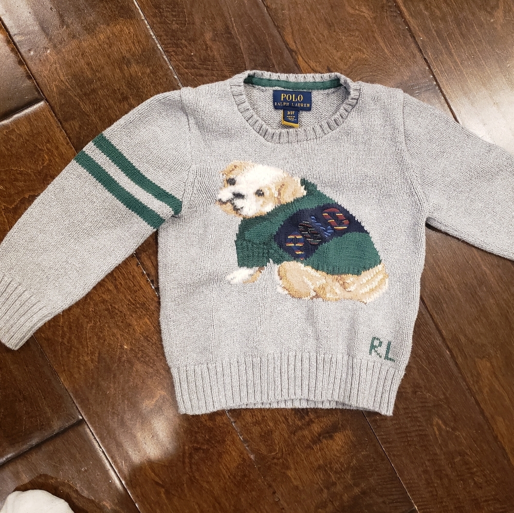 Polo cable knit sweater 3T